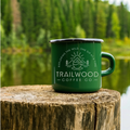Trailwood Coffee Co." Outdoor Adventure Enamel Mug