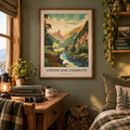 Lynton and Lynmouth, Devon" Vintage Travel Framed Wall Art Poster